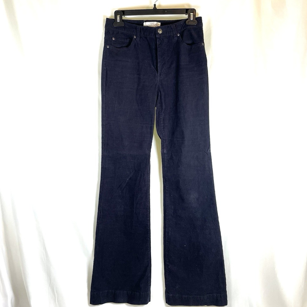 L.O.G.G.‎ by H&M Corduroy Pants Womens L Black Bootcut Flare Leg Retro High Rise